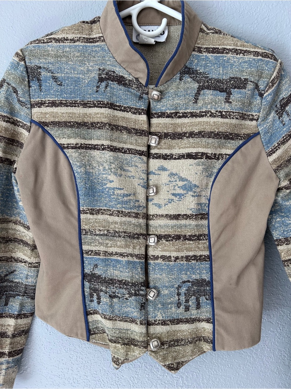 Banjo Cropped Western Rodeo Jacket Size Medium - Picture 3 of 10